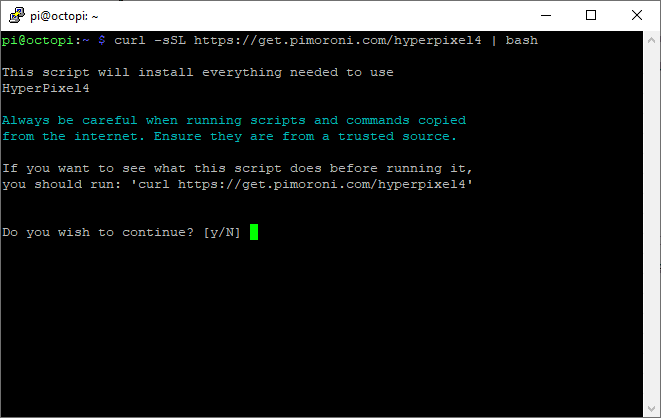 HyperPixel Installation starter