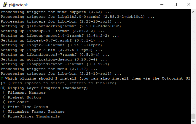 OctoDash plugin options